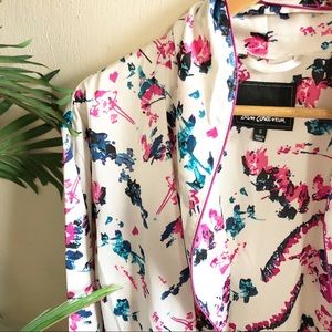 Sam Edelman Satin Smoking Jacket